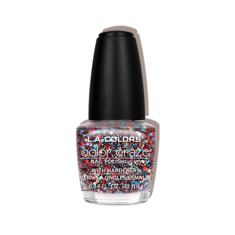 Amazon.com: L.A. COLORS Color Craze Nail Polish, Confetti CNP548